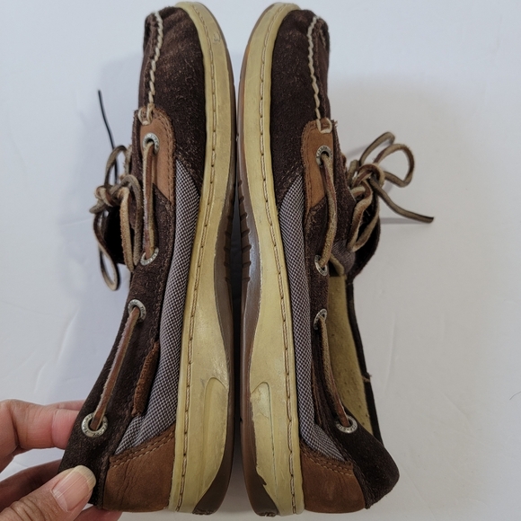 Spery Top Sider Womens Boat Shoes Sz 8M Brown Leather Lace-Up Comfort Casual - Picture 6 of 12